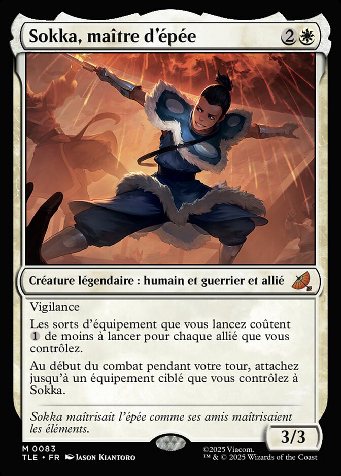 Sokka, maître d'épée