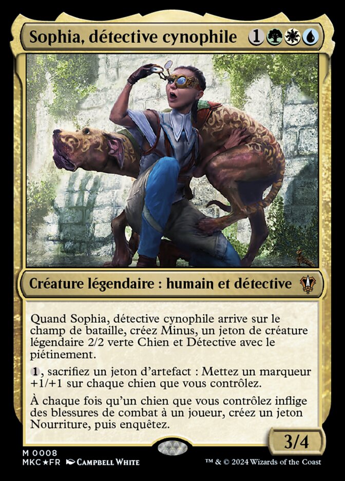 Sophia, détective cynophile