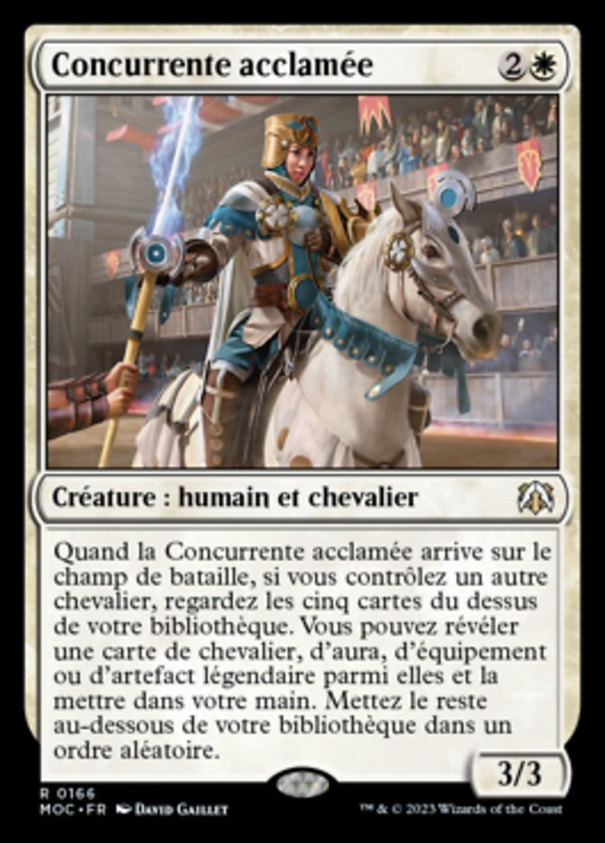 Concurrente acclamée