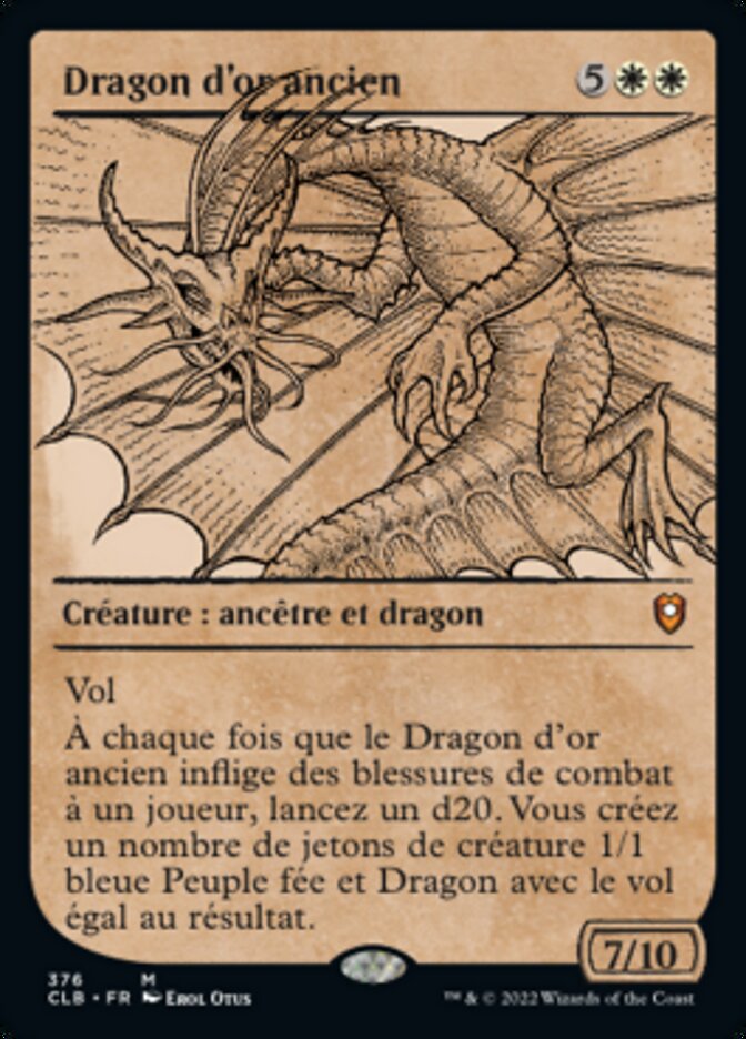 Dragon d'or ancien