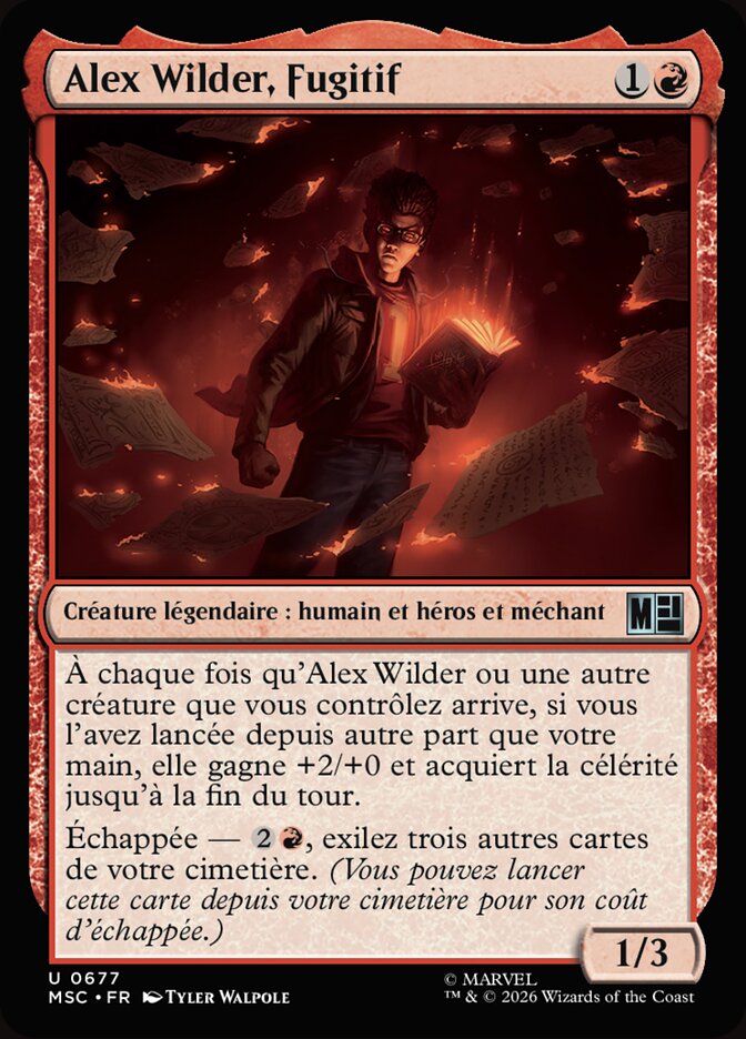 Alex Wilder, Fugitif