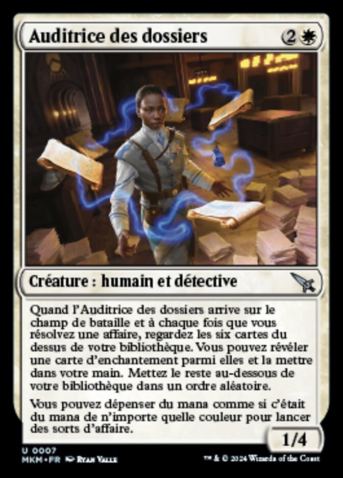 Auditrice des dossiers