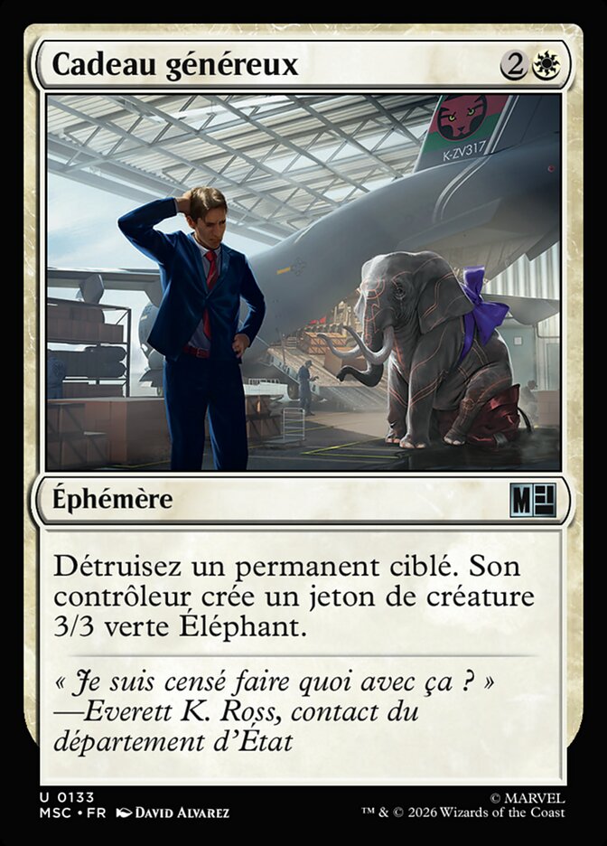 Cadeau généreux
