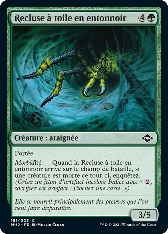 Recluse à toile en entonnoir