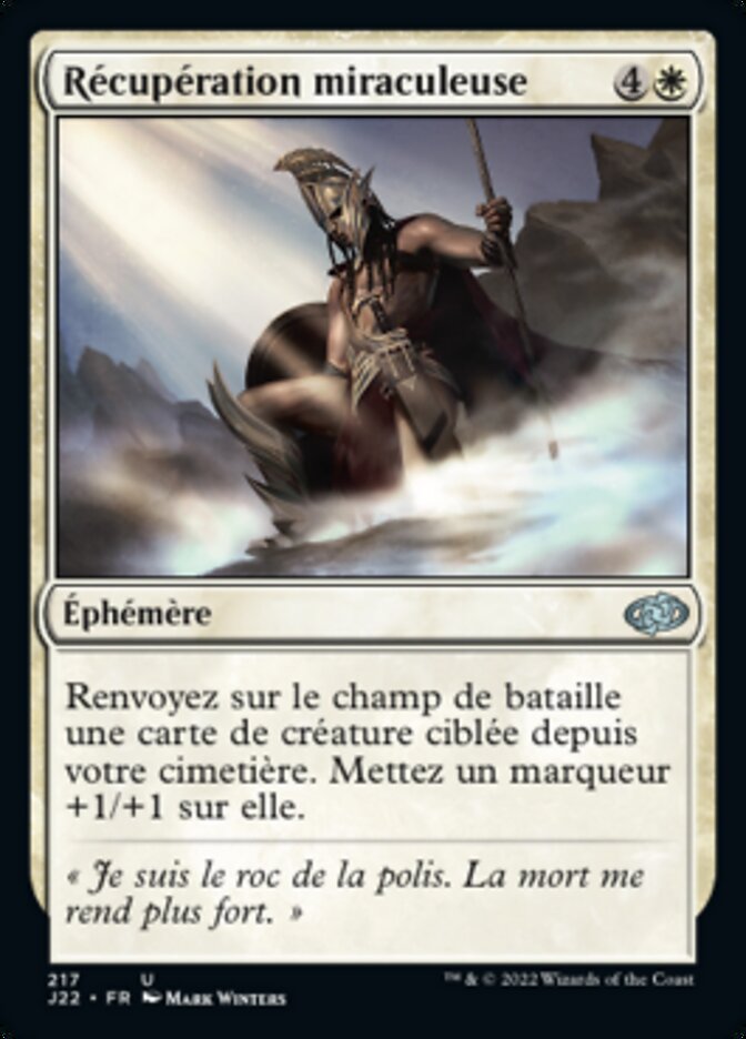 Récupération miraculeuse