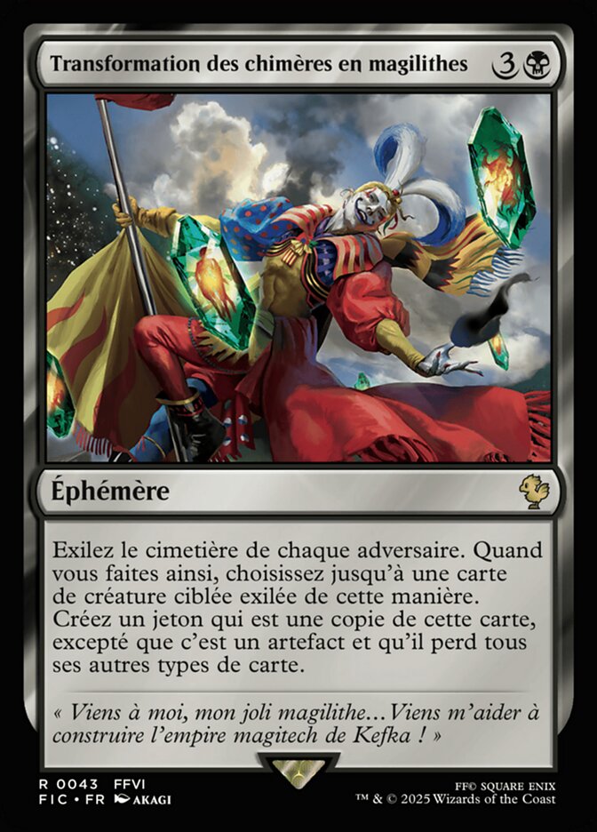 Transformation des chimères en magilithes