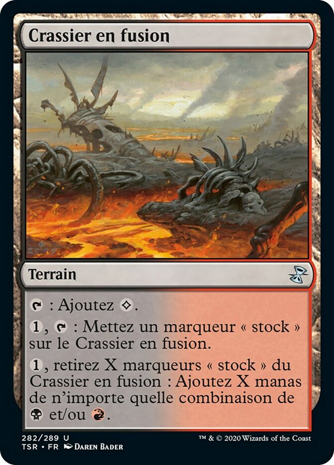 Crassier en fusion