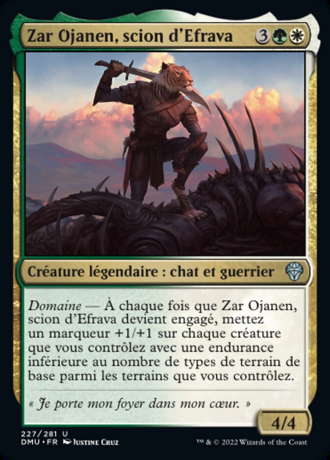 Zar Ojanen, scion d'Efrava