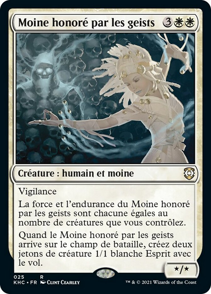 Moine honoré par les geists