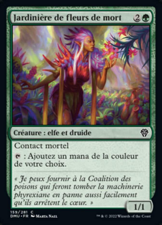 Jardinière de fleurs de mort