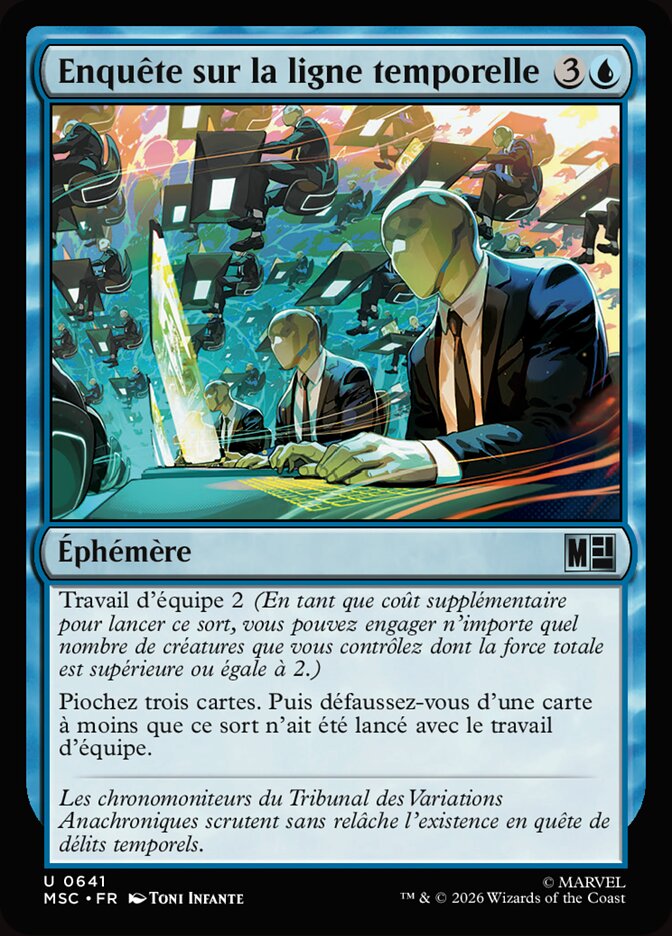 Enquête sur la ligne temporelle
