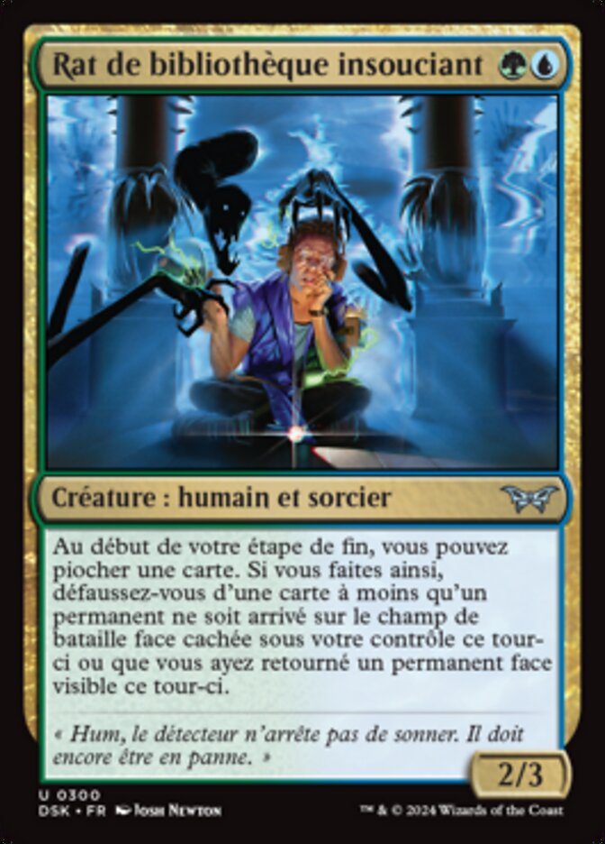 Rat de bibliothèque insouciant