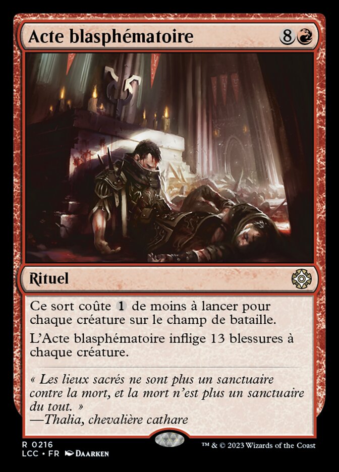 Acte blasphématoire