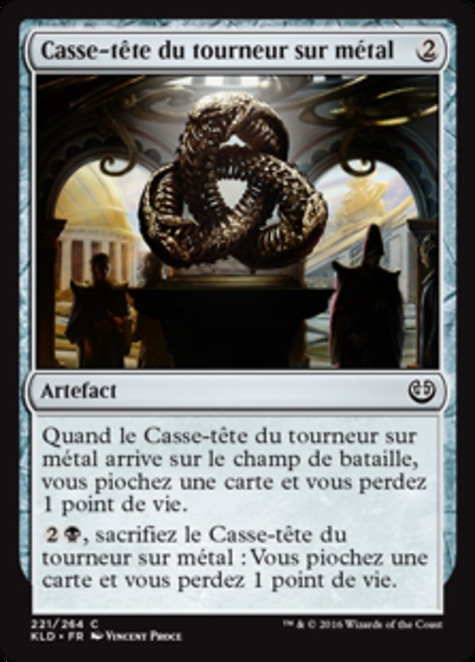 Casse-tête du tourneur sur métal