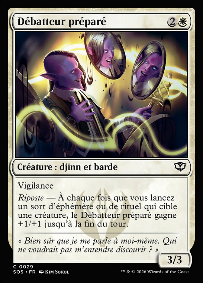 Débatteur préparé