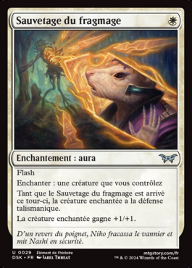 Sauvetage du fragmage