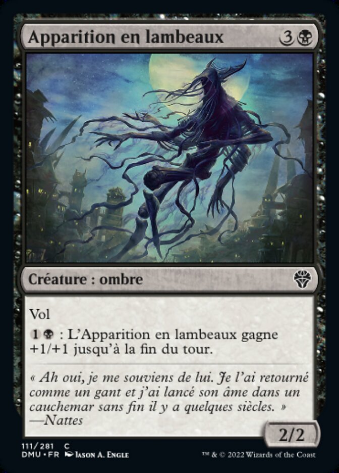 Apparition en lambeaux