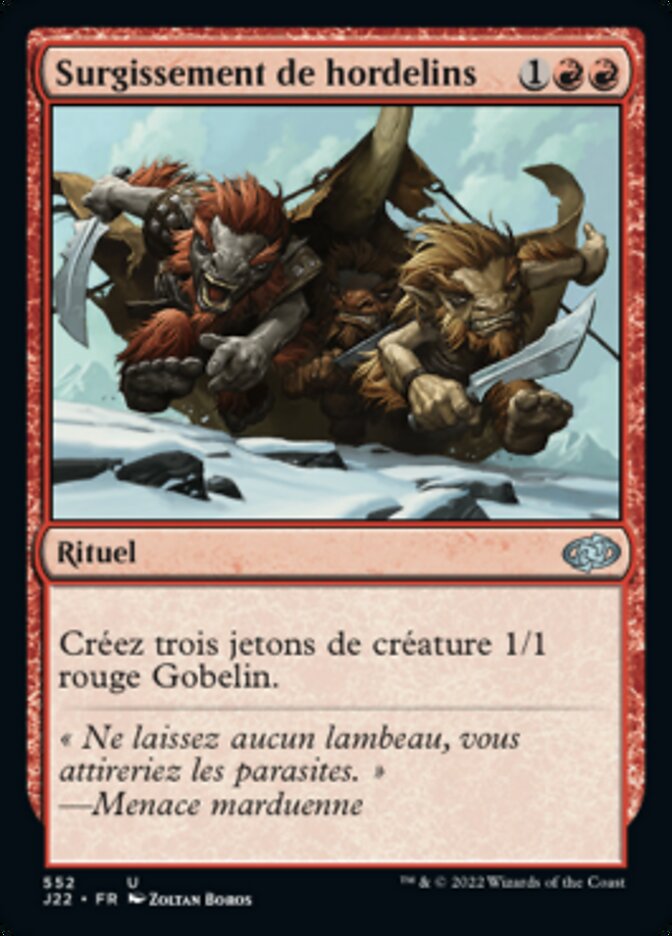 Surgissement de hordelins