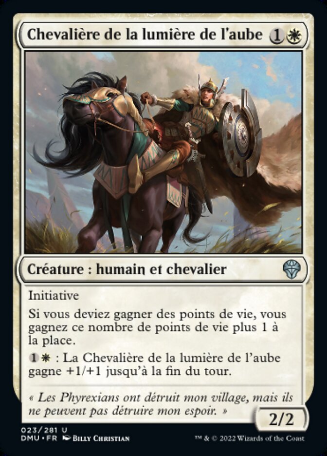Chevalière de la lumière de l'aube