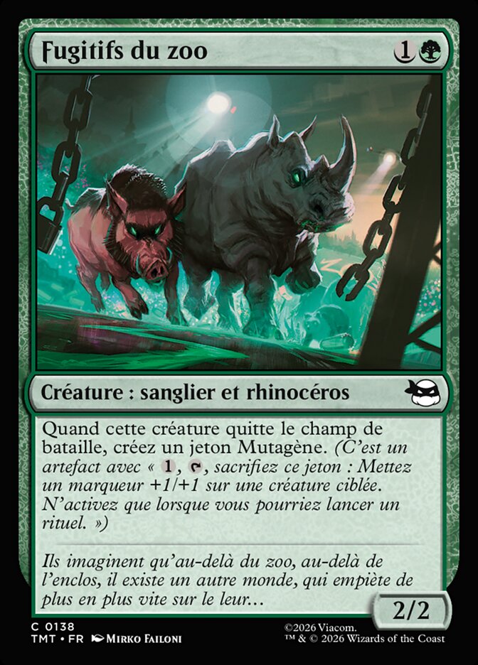 Fugitifs du zoo