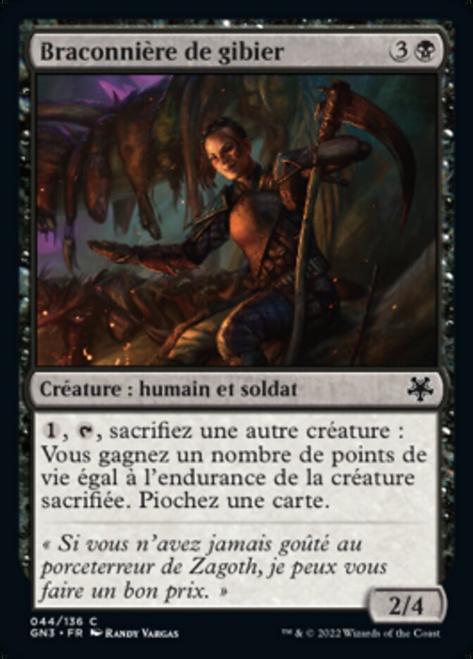 Braconnière de gibier