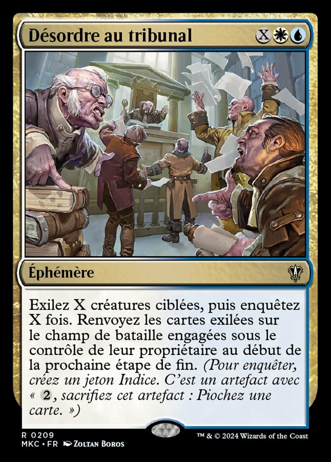 Désordre au tribunal