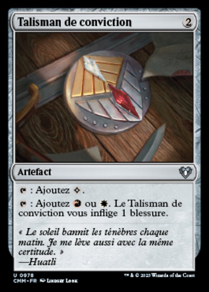 Talisman de conviction