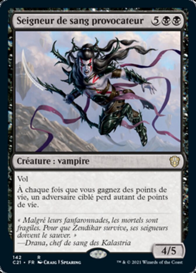 Seigneur de sang provocateur