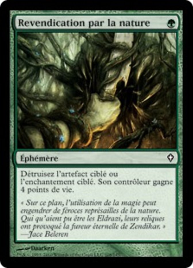 Revendication par la nature