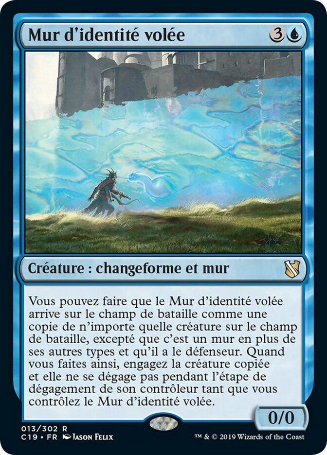 Mur d'identité volée