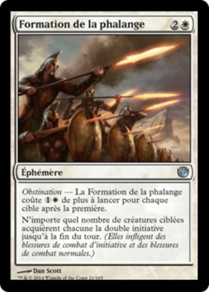 Formation de la phalange