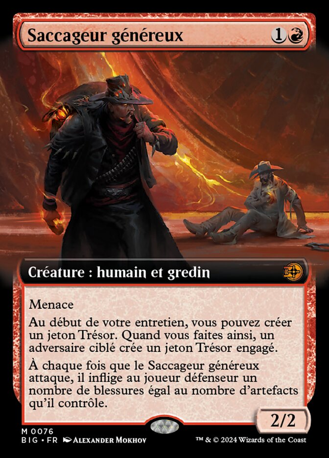 Saccageur généreux