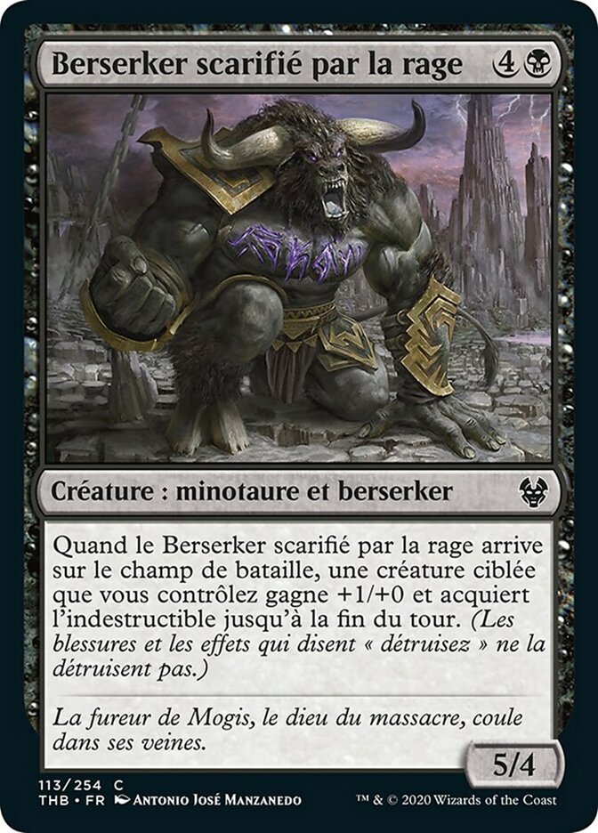 Berserker scarifié par la rage