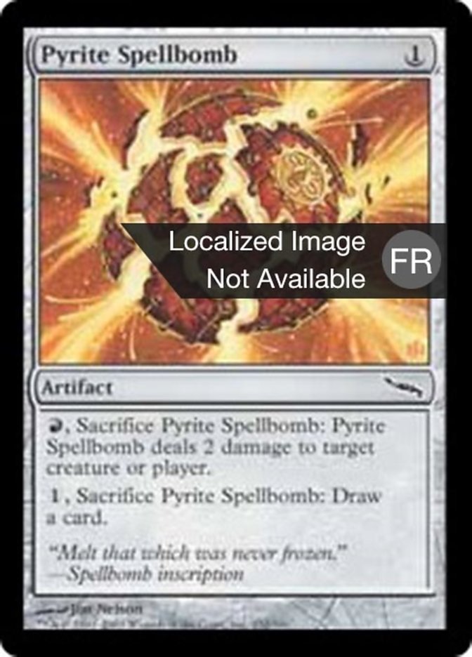 Bombe à sortilèges de pyrite