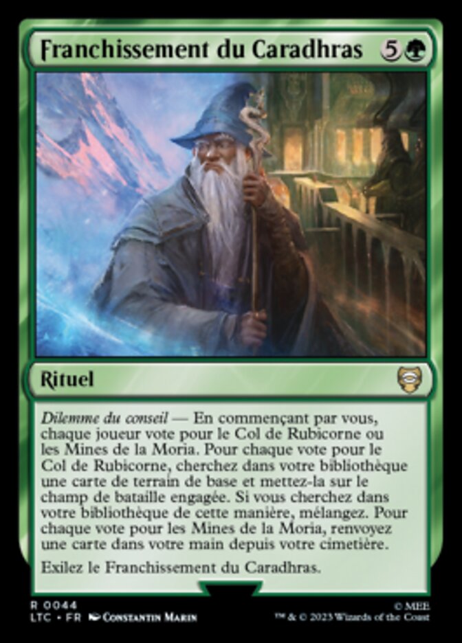 Franchissement du Caradhras