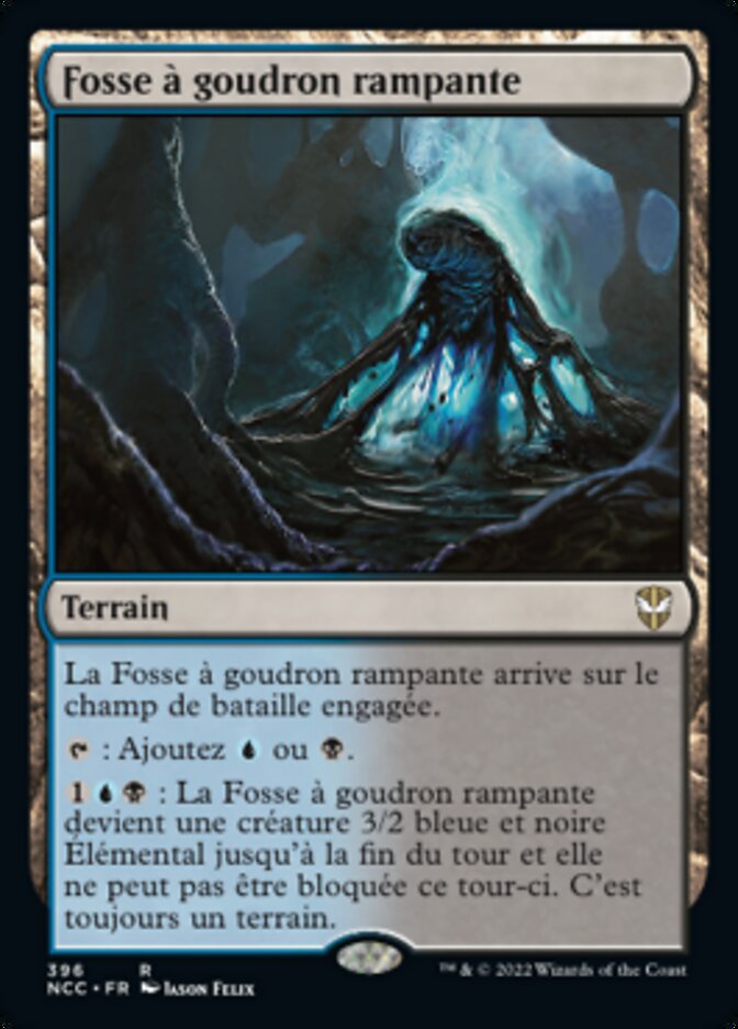 Fosse à goudron rampante