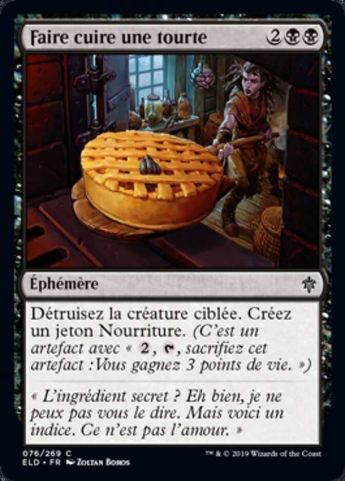 Faire cuire une tourte