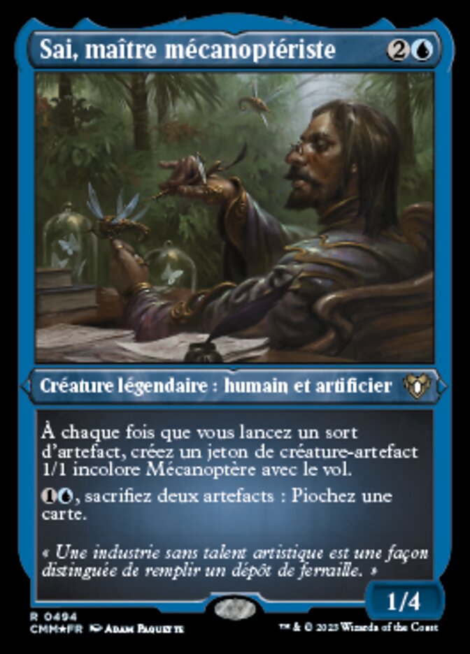 Sai, maître mécanoptériste