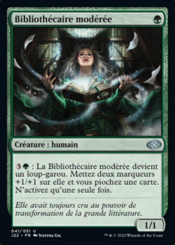 Bibliothécaire modérée