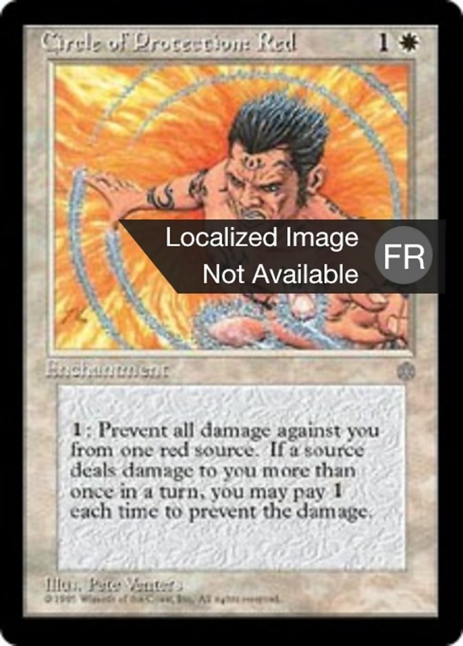 Cercle de protection : rouge