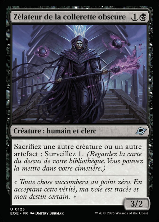 Zélateur de la collerette obscure