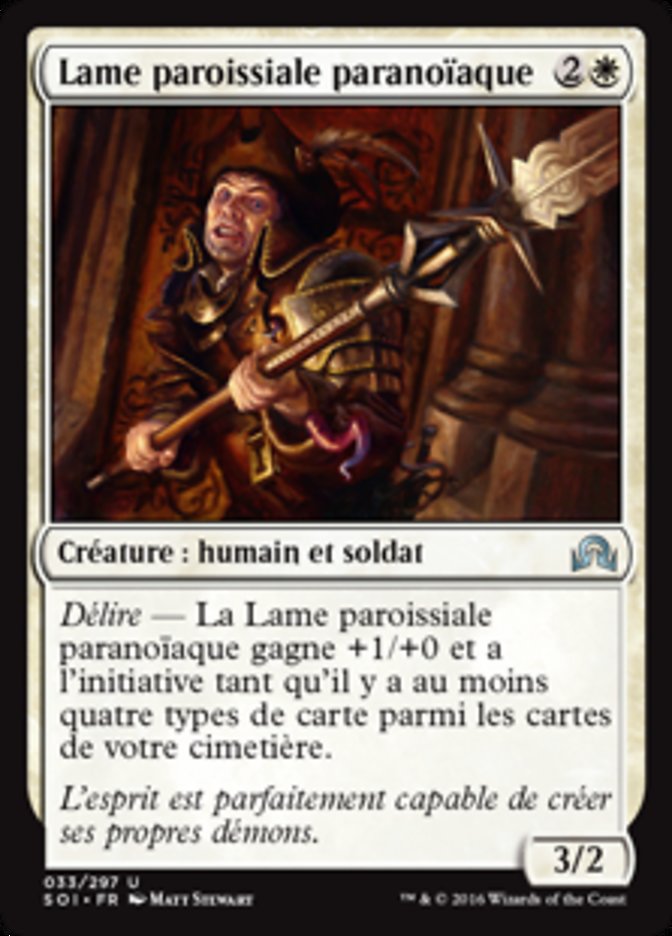 Lame paroissiale paranoïaque