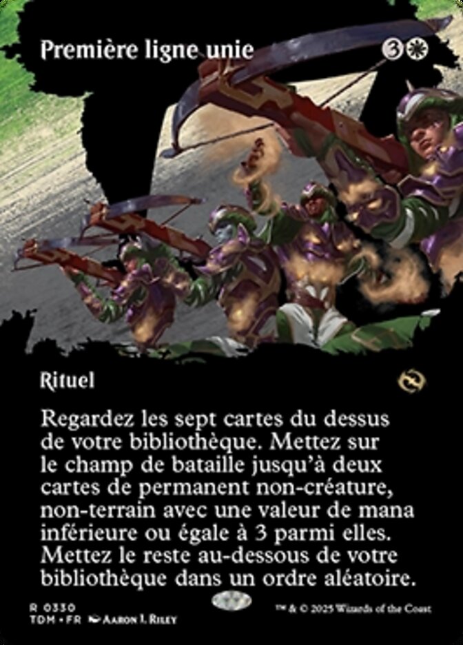 Première ligne unie