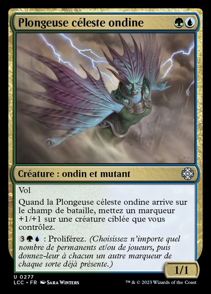 Plongeuse céleste ondine