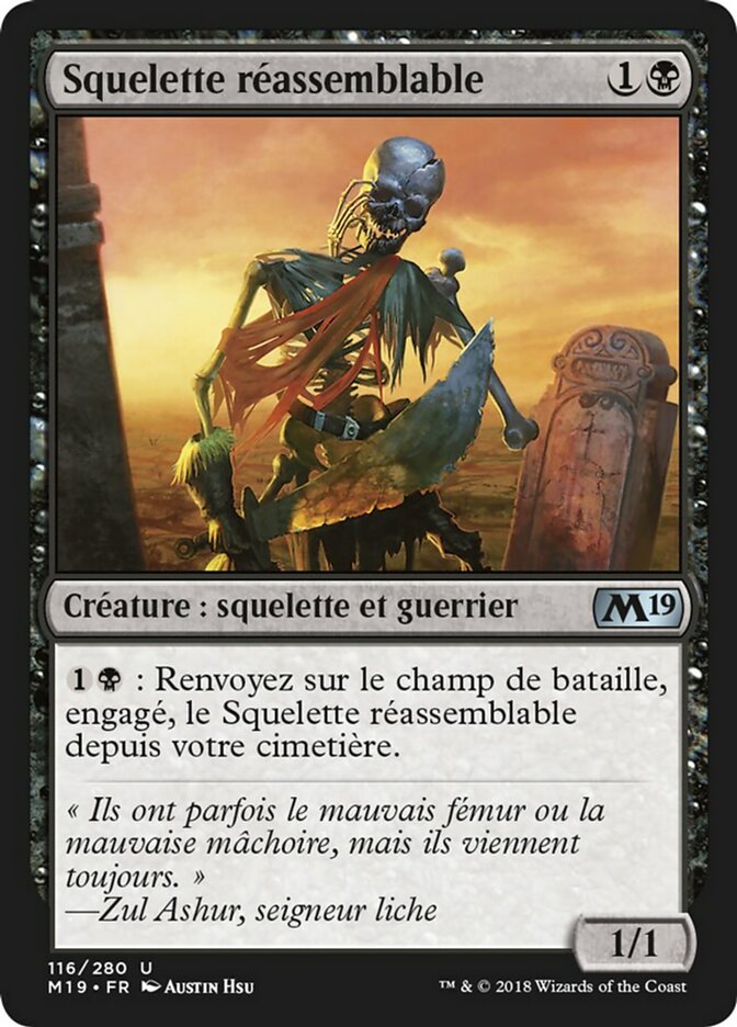 Squelette réassemblable