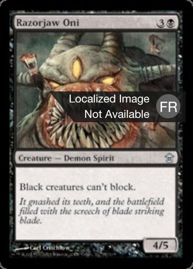 Oni aux mâchoires de rasoir