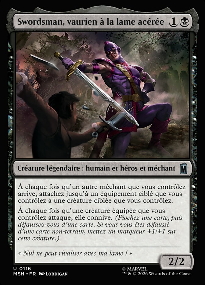 Swordsman, vaurien à la lame acérée