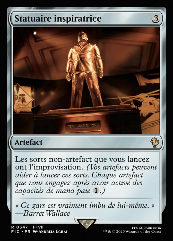 Statuaire inspiratrice