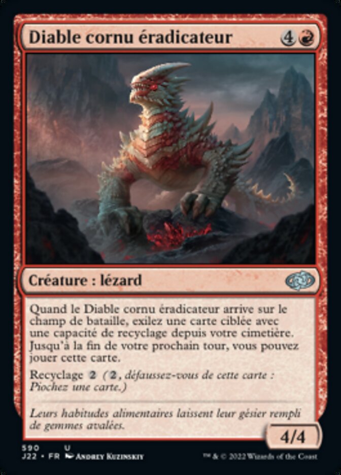 Diable cornu éradicateur