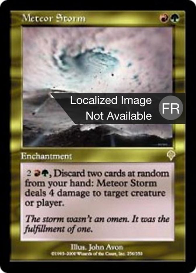 Tempête de métérores